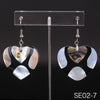 Seven Styles Silver Earrings For Women Trend Painted Shells For Fashion Woman Earrings Silver 925 Jewelry
