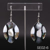 Seven Styles Silver Earrings For Women Trend Painted Shells For Fashion Woman Earrings Silver 925 Jewelry