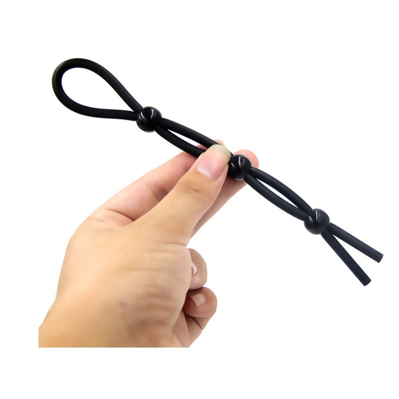 Sex Toys Adjustable Penis Ring Rope for Adults Men And Silicone Ejacul
