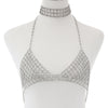 Sexy Body Chain With Rhinestone Bra Crystal  Jewellery Chest For Ornaments Decoration Women'S Jewelry
