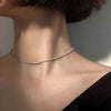 Sexy  Choker Necklace Silver Colour chain Choker Necklace Women Jewelry  Chocker Necklace Jewelry Gift