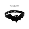 Sexy Cool Rock Gothic Collar Steampunk Necklace Chokers Women Men Leather Goth Wing Bat Punk Choker Necklace Chunky Necklace
