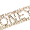 Sexy Exaggerated Shiny Rhinestone Letter Honey Choker Necklace for Women Punk Wide Neck Chocker Collar Jewelry XR1176