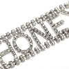 Sexy Exaggerated Shiny Rhinestone Letter Honey Choker Necklace for Women Punk Wide Neck Chocker Collar Jewelry XR1176