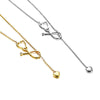 Sexy Heart Charm Stethoscope Hoop Closure Necklace for Women Stainless Steel Pendant Elegant Female Lady Party Jewelry