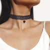 Sexy Lace Vintage Choker Necklace for Women Collar Torques Neck Jewelry Black Boho Yin Yang Pendant Necklaces Charm Gothic