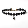 Sexy Lace Vintage Choker Necklace for Women Collar Torques Neck Jewelry Black Boho Yin Yang Pendant Necklaces Charm Gothic