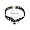 Sexy Lace Vintage Choker Necklace for Women Collar Torques Neck Jewelry Black Boho Yin Yang Pendant Necklaces Charm Gothic