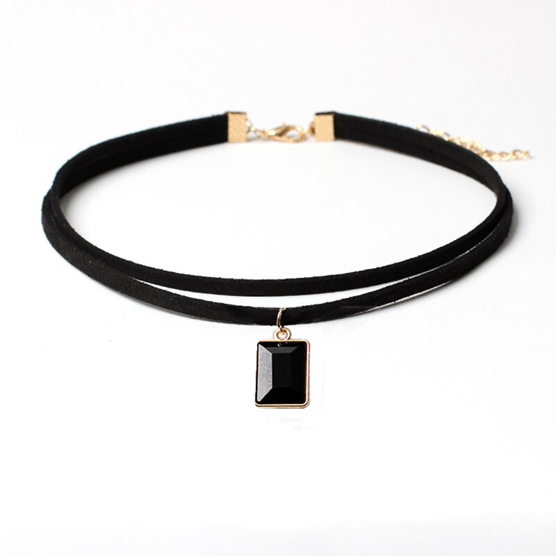 Sexy Lace Vintage Choker Necklace for Women Collar Torques Neck Jewelry Black Boho Yin Yang Pendant Necklaces Charm Gothic