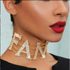 Sexy NASTY Shiny Rhinestone Choker Necklace Letter for Women FANCY Big Choker Necklace Crystal Collar Statement Jewelry Gift