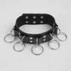 Sexy Punk Chocker Collar PU Leather Chocker Necklace Bondage Cosplay Gothic Harajuku Jewelry Adult Toys with Traction Chains