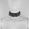 Sexy Punk Chocker Collar PU Leather Chocker Necklace Bondage Cosplay Gothic Harajuku Jewelry Adult Toys with Traction Chains