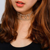 Sexy net red super flash rhinestone letter necklace clavicle chain female neck jewelry nightclub tide brand item