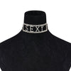 Sexy net red super flash rhinestone letter necklace clavicle chain female neck jewelry nightclub tide brand item