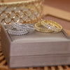 14K Gold plating Korea Jewelry Exquisite  AAA Zircon Wheat Ear Leaves Earrings Elegant Women's Party Earrings
