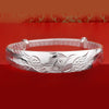 Silver Colour Phoenix Lucky Bracelet Bangles For Women  Quality Jewelry Accessories Christmas