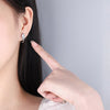 925 Stamp Silver Color Small Leaf Stud Earrings Women's Gold Zircon Earring Piercing Ear Wedding Jewelry 2022