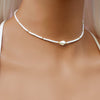 Shell Choker Necklace, Beach Chokers, White Chokers Necklace, Choker Collar, Boho Choker, Bohemian Mermaid Bridal Choker