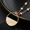 Shell Pendant Long Sweater Necklaces for Woman Pearl Chain Necklace Same Style Matching Jewelry Bijoux Set Accessories