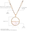 Shell Pendant Long Sweater Necklaces for Woman Pearl Chain Necklace Same Style Matching Jewelry Bijoux Set Accessories