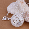 Round Flower Locket Pendant Necklace Charm Star Hollow Heart Chain Necklace For Women Fashion Jewelry Bijoux