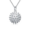 Round Flower Locket Pendant Necklace Charm Star Hollow Heart Chain Necklace For Women Fashion Jewelry Bijoux