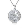 Round Flower Locket Pendant Necklace Charm Star Hollow Heart Chain Necklace For Women Fashion Jewelry Bijoux