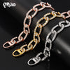 Shine Rhinestone Heavy Hip-hop Iced Out Paved Necklace Curb 40cm Cuban Chain Choker For Man Women Rapper Chic Jewelry Gift