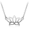 2020 Fashion 925 Sterling Silver Lotus Pendants&Necklaces For Women Elegant Flower Jewelry Party Gifts Collar de Plata