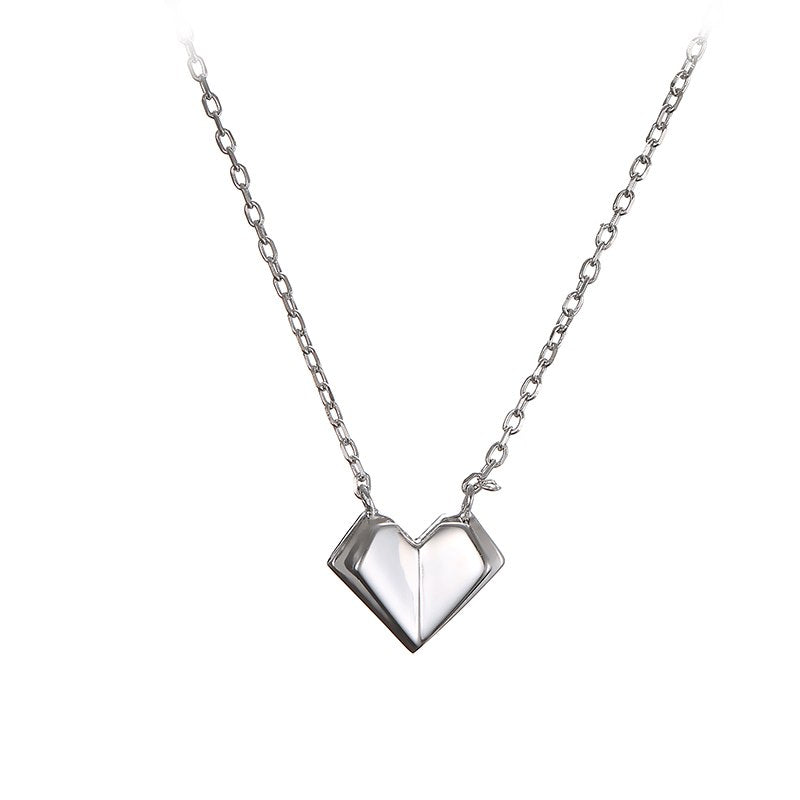 2020 New Fashion Tiny Heart Pendants & Necklaces Link Chain for Women Girls 925 Sterling Silver Fine Jewelry Love Gift