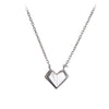 2020 New Fashion Tiny Heart Pendants & Necklaces Link Chain for Women Girls 925 Sterling Silver Fine Jewelry Love Gift