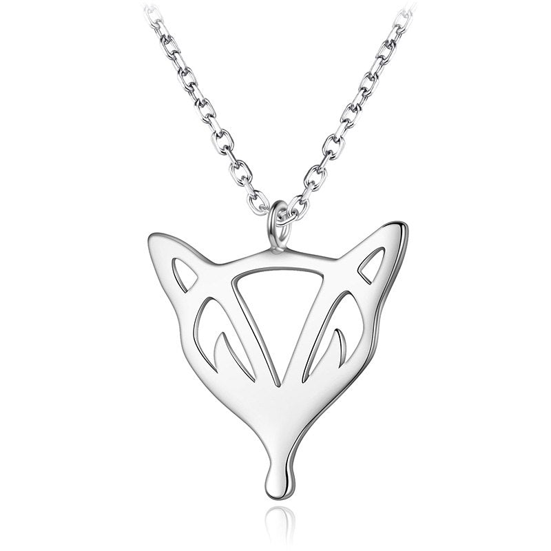2020 Cute Fox Pendants&Necklaces 100% 925 Sterling Silver Trendy Animal Necklaces Jewelry For Lovers Valentine's Gifts