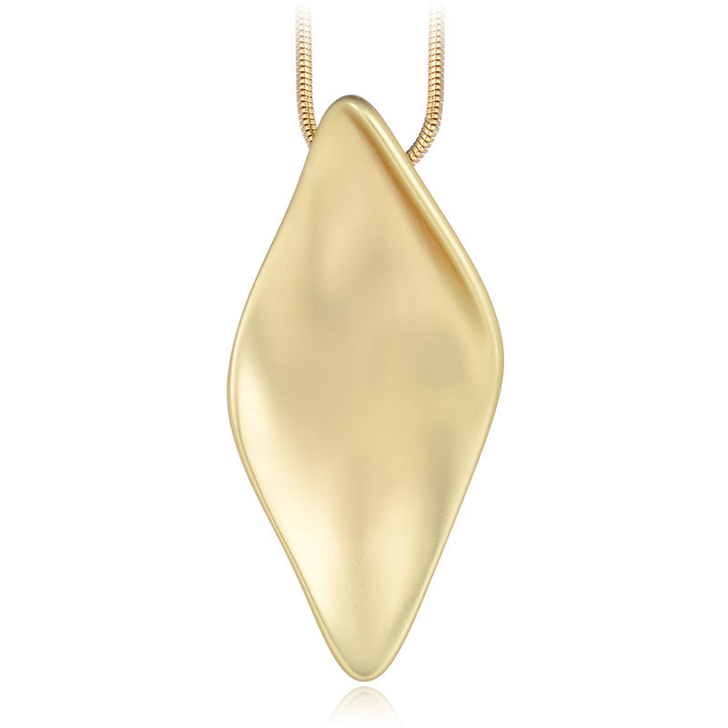 2020 Simple Gold Silver Color Chain Geometric Polished Long Metal Necklace Pendants for Women Punk Statement Jewelry