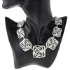 Shineland 2021  Choker Necklace Women Trendy  Flower Chunky Chains Statement Necklace Ethnic Jewelry