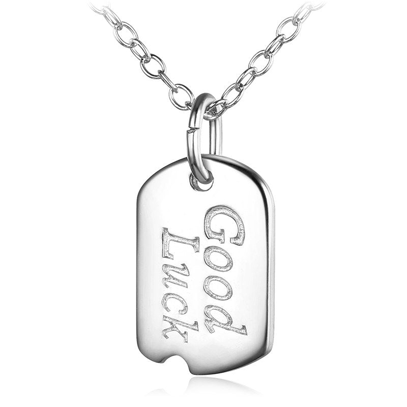 Classic Good Lucky Necklaces Pendants 925 Sterling Silver Jewelry For Women Statement Necklace Anniversary Party Gifts