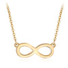 Fashion Infinite Symb Pendant Necklace 925 Sterling Silver 8 Shape Necklaces Clavicle Necklaces Jewelry for Women