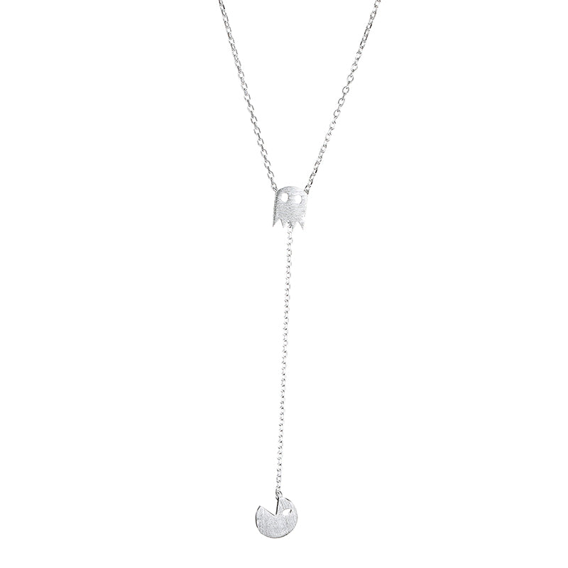 Fashion Simple Style Dangling Star&Pearl Pendant Fine Necklace Women Silver 925 Jewelry Y Shape Long Lariat Necklace