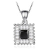 Gorgeous Colorful Cubic Zirconia WaterDrop/Round/Square/Rectangle Pendant 925 Sterling Silver Jewelry Wedding Necklace