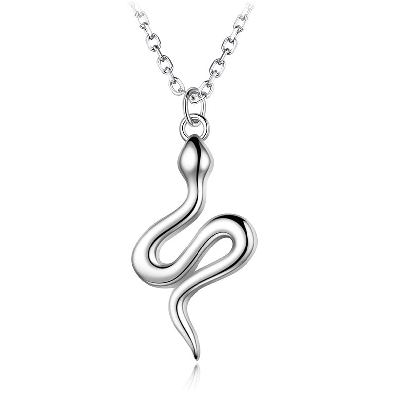 New Arrival Trendy Mysterious Snake Pendant Necklace 925 Sterling Silver Necklaces Jewelry for Women's Best Gifts