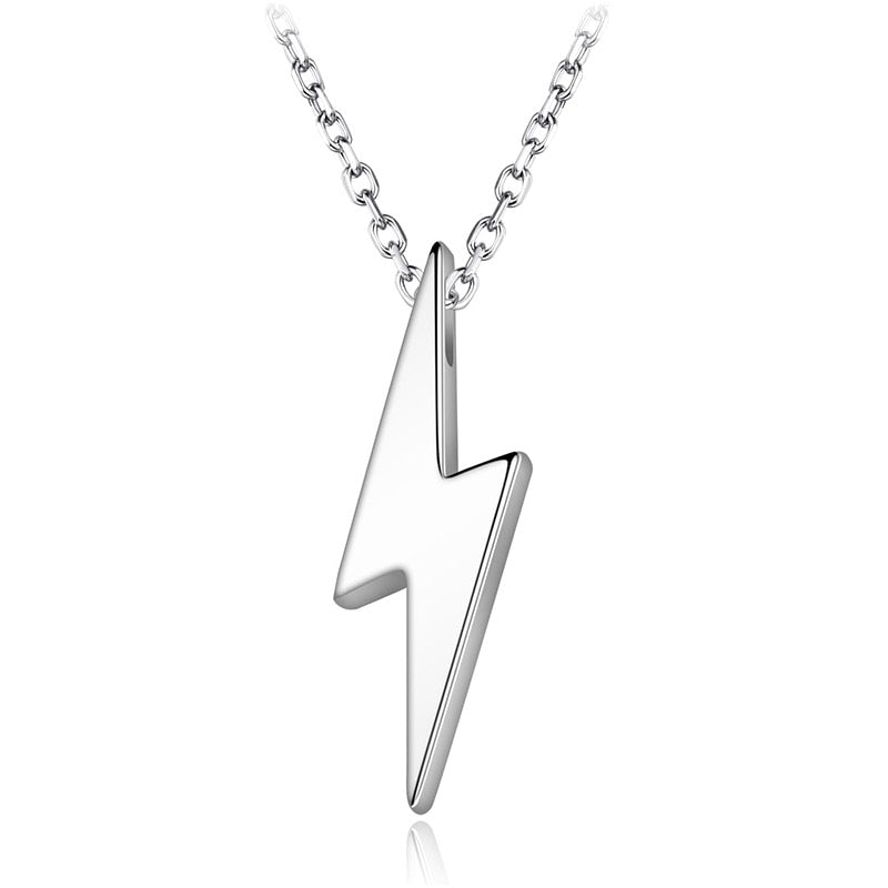 New Co lightning Pendants&Necklaces Fashion Collar Necklaces for Unisex 925 Sterling Silver Jewelry Accessories