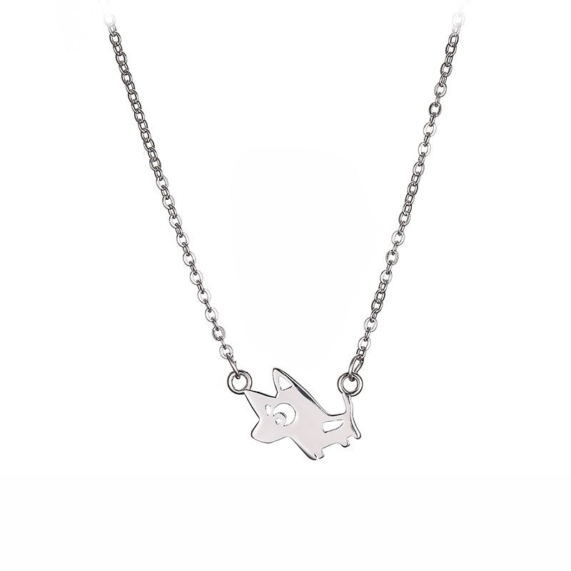 Simple Cartoon Dog Pendants Necklaces Chain Collar Jewelry For Women 2020 New Fashion Choker Necklace Animal Jewelry