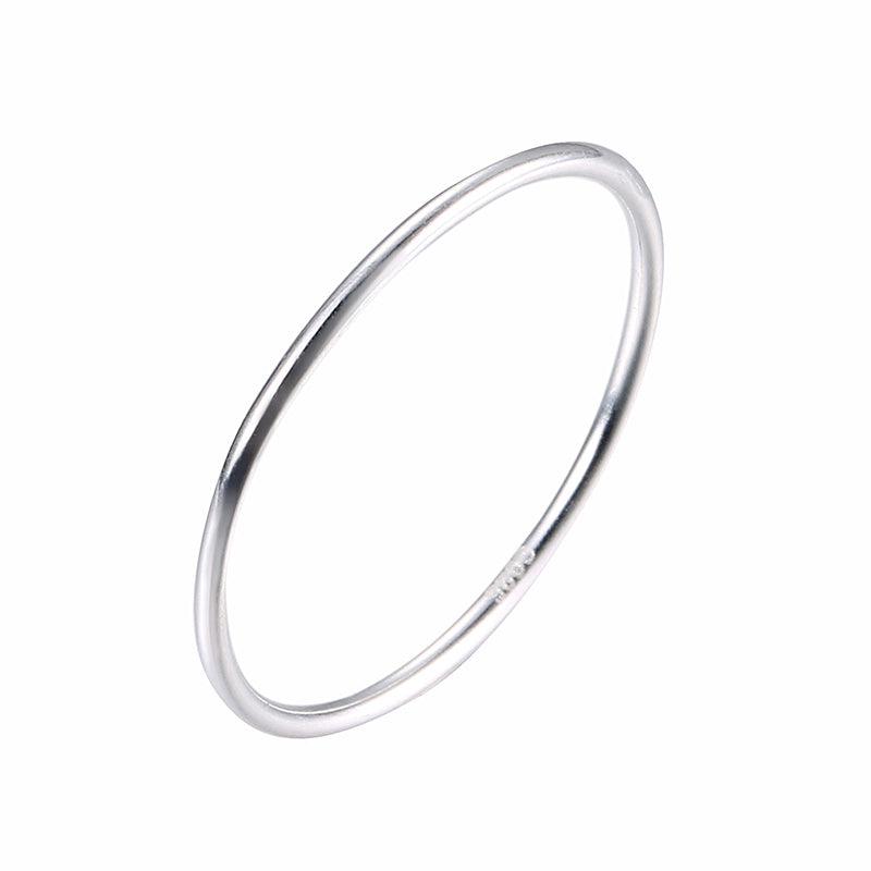 Top Sale Simple Slim Tail Rings For Men Women Elegant Wide 1mm Engagement Finger Rings 925 Sterling Silver Jewelry