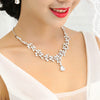 Shinestone-Simulated-Pear-Crystal-Cubic-Zirconia-Bridal-Jewelry-Sets-Necklace-Earring-Sets-Fashion-Wedding-Gift