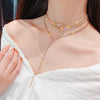 Shining Entanglement tassels Choker Necklaces for women long Full Rhinestone Jewelry Crystal  Bar Nightclub DJ Party Gift