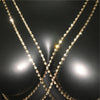 Shining Rhinestones Chest Cross Body Chain Boho Multi Layers Chest Chain Jewelry Crystal Chest Harness Body Jewellery For Woman