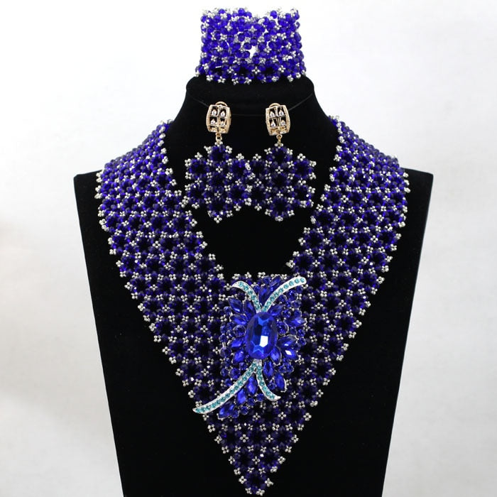 Nigerian Bell & Tile Bead Necklace