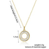 Shiny Paved Tiny CZ Circle Round Choker Necklaces Pendant Gold Silver Color Chain Trend Jewelry For Women 2022