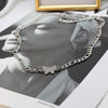 Shiny Zircon Butterfly Pendant Choker Light  Aesthetic Niche Clavicle Silver-plated Necklace Jewelry Women Gift