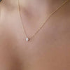 Shiny Zircon Invisible Transparent Thin Line Simple Choker Necklace Women Jewelry Collana Kolye Bijoux Collares Collier Femme