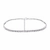 Shiny Zircon Necklace Short Choker Necklace Jewelry for Women Christmas Crystal Necklace Gold Plated Necklace Silver-plated